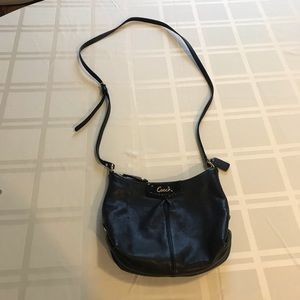 Coach crossbody bag with snakeskin gold detailing